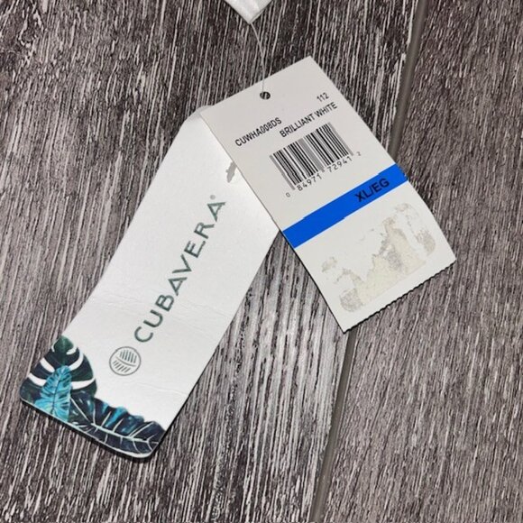 CUBAVERA Mens White LUXURY S/S HAWAIIAN SHIRT Size XL Brand New NWT - Picture 3 of 6